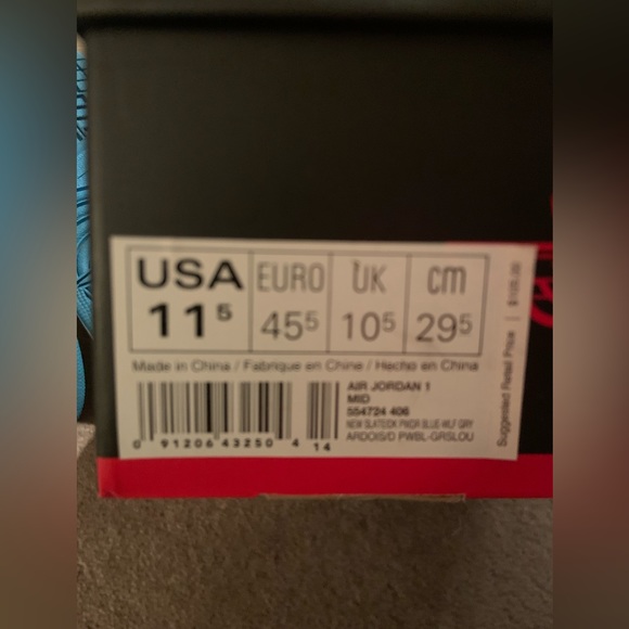 EUC Air Jordan 1, size 11.5 - Picture 4 of 5